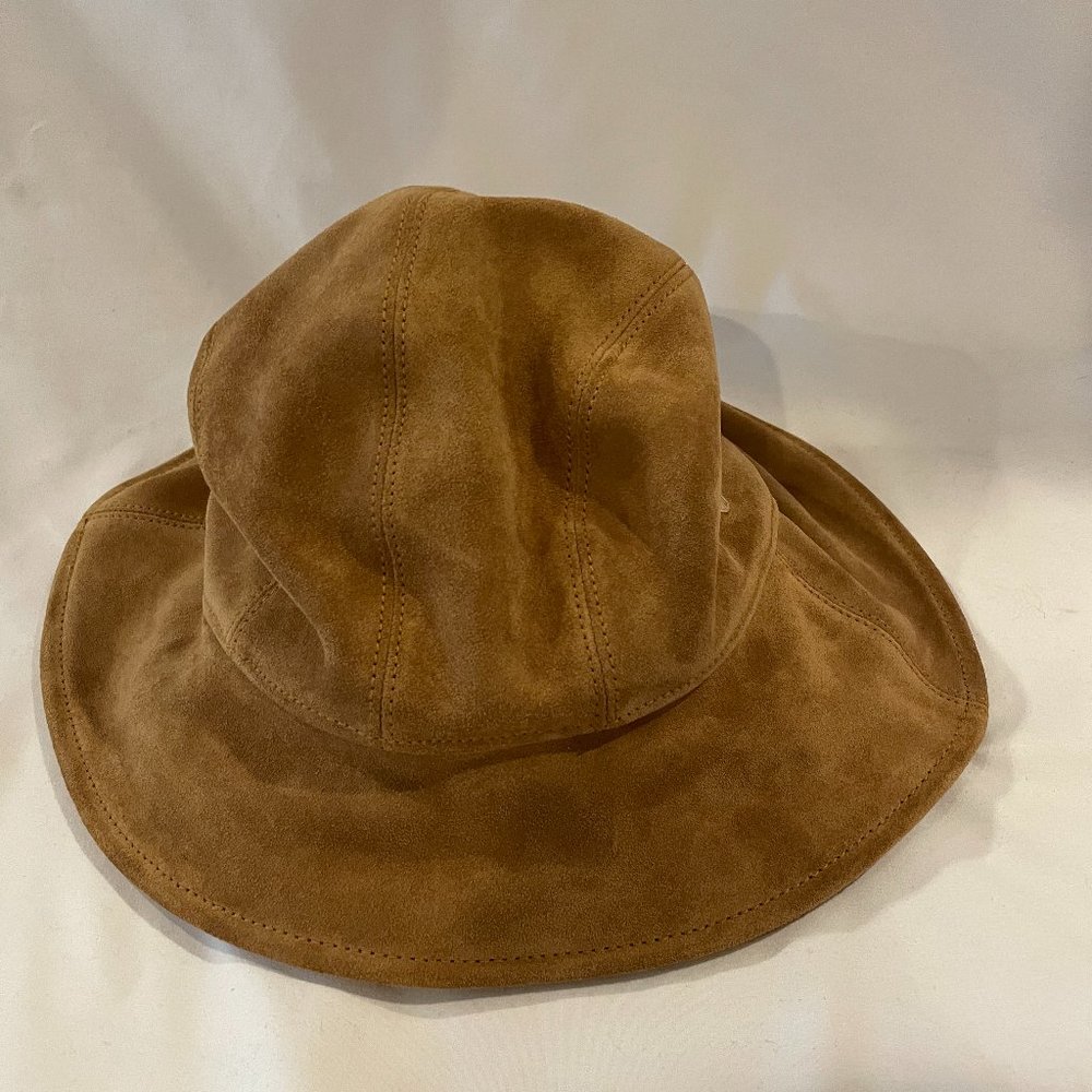 Rag & Bone Nando Suede Bucket Hat Cloche NWT Golden Brown $195
